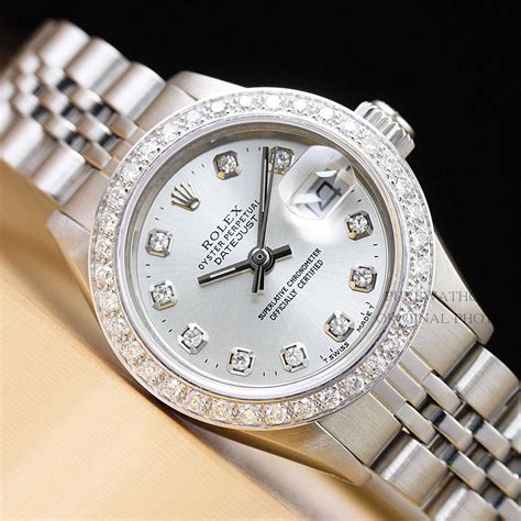 rolex silber damen|Rolex ladies watches.